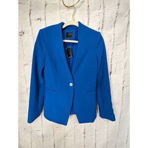 The Limited Royal Blue one Button Blazer Jacket NWT Sz S Small Office Career New